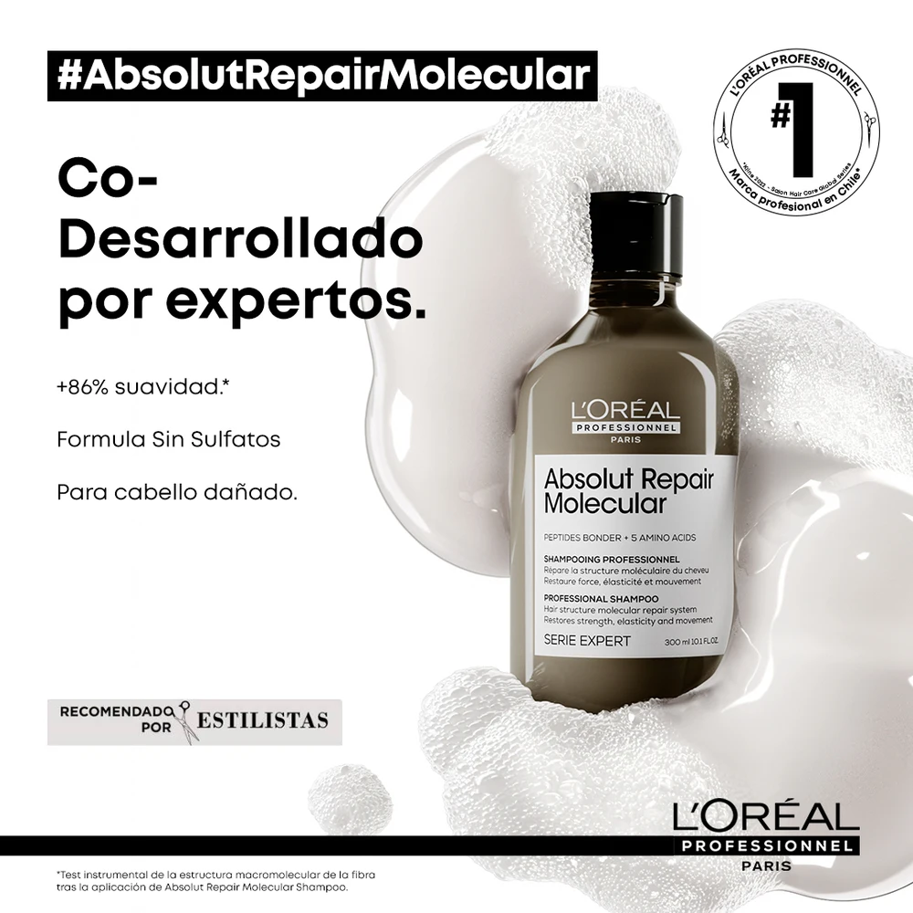 Shampoo Absolut Repair Molecular 500ml Loreal